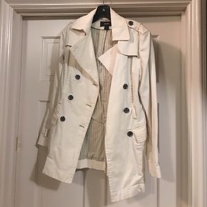 Express Cream Trench Coat size small